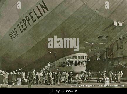 LZ 127 GRAF ZEPELIN kommerzielles Passagierluftschiff um 1930 Stockfoto