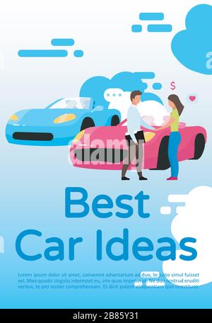 Die beste Vektorvorlage für Car Ideas Stock Vektor