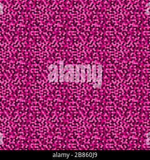 Mosaik Sechskant Vektor nahtlose Patern. Abstraktes Mosaik geometrisch rosa Hintergrund. Grafikstil für Tapete, Wrapping, Stoff, Hintergrund Stock Vektor
