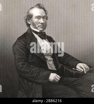 RICHARD COBDEN (1804-1865) englischer Hersteller, liberaler Staatsmann und Anti-Corn-Rechtsbefürworter. Stockfoto