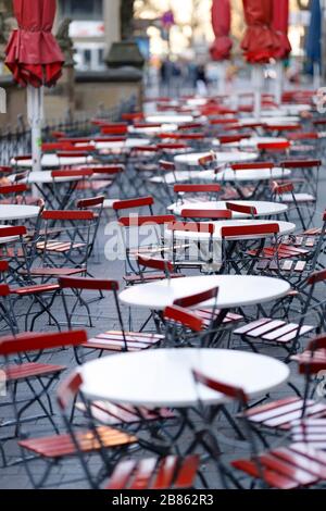 Köln, Deutschland. März 2020. Die Brauerei Fruh am Dom bleibt wegen der Corona-Krise bis auf weiteres geschlossen. Koln, 19. März 2020 - weltweite Nutzung Credit: Dpa/Alamy Live News Stockfoto