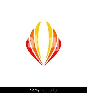 Illustrationsdesign Für Vektorlogos Der Abstrakten Flügel. Vektor EPS 10. Stockfoto