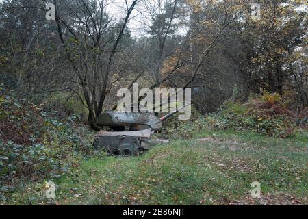 Panzerrack M47 Patton im Brander Wald / Aachen / Deutschland Stockfoto