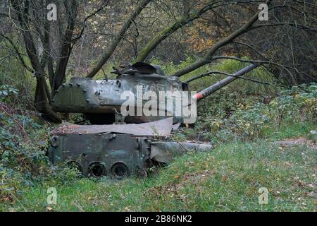 Panzerrack M47 Patton im Brander Wald / Aachen / Deutschland Stockfoto