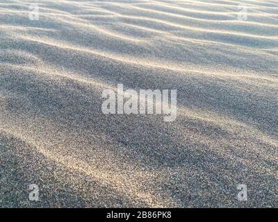 Wüstendünen und Sandstruktur Stockfoto