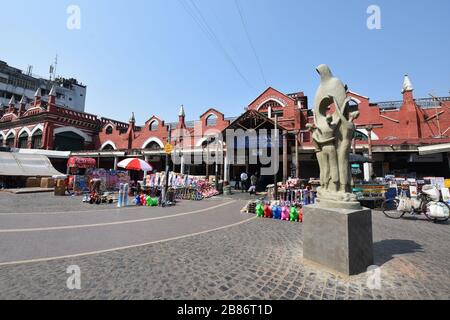 Sir Stuart Saunders Hogg Market (Neuer Markt). Lindsay Street. Kolkata, Indien. Stockfoto