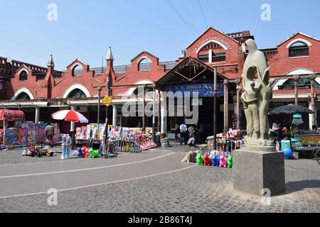 Sir Stuart Saunders Hogg Market (Neuer Markt). Lindsay Street. Kolkata, Indien. Stockfoto