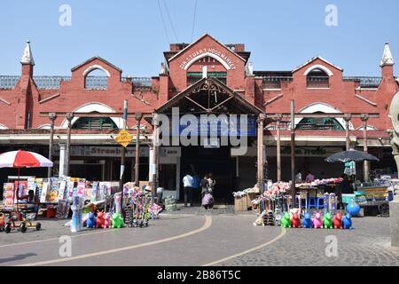 Sir Stuart Saunders Hogg Market (Neuer Markt). Lindsay Street. Kolkata, Indien. Stockfoto