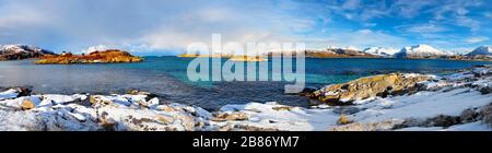 Nordnorwegen, Sommaroy-Insel, oberhalb des Polarkreises. Stockfoto