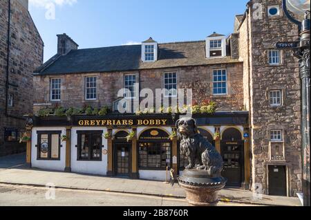 Edinburgh, Großbritannien. März 2010. Keine Touristen im berühmten Greyfriars Bobby in einem ungewöhnlich ruhigen Edinburgh wegen des Covid19-Ausbruchs. Kredit: Richard Newton/Alamy Live News Stockfoto