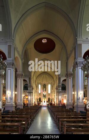 Kirche von Santuario Maria Auxiliadore, Stadt Punta Arenas, Patagonien, Chile, Südamerika Stockfoto