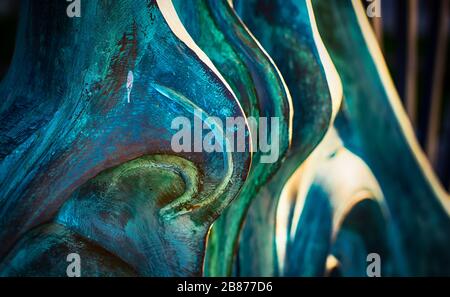 Nahaufnahmen von sich wiederholenden Motiven oder Elementsuiten für Hintergrund oder Hintergrund, in Farbe oder Schwarzweiß. Stockfoto