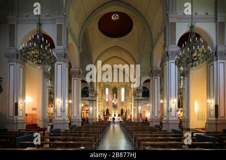 Kirche von Santuario Maria Auxiliadore, Stadt Punta Arenas, Patagonien, Chile, Südamerika Stockfoto