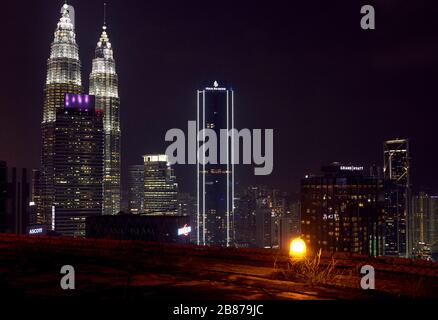 Blick von der Helipad-Terrasse in Kuala Lumpur Stockfoto