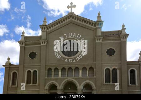 Kirche von Santuario Maria Auxiliadore, Stadt Punta Arenas, Patagonien, Chile, Südamerika Stockfoto