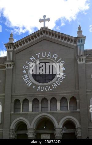 Kirche von Santuario Maria Auxiliadore, Stadt Punta Arenas, Patagonien, Chile, Südamerika Stockfoto