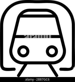 Abbildung der Vektorgrafik des U-Bahn-Zuges Stock Vektor