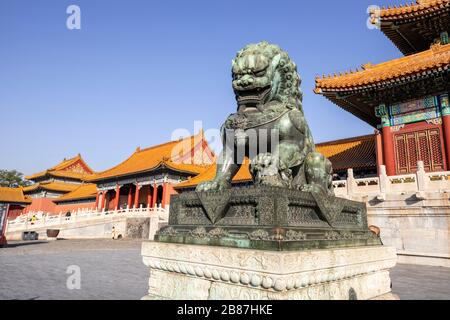 Verbotene Stadt in Peking, China Stockfoto