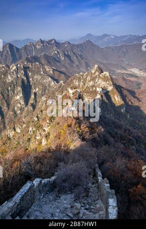 Jiankou, chinesische Mauer, Peking Stockfoto