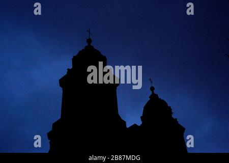 San Francisco Kirche. Santiago de Compostela. Spanien Stockfoto