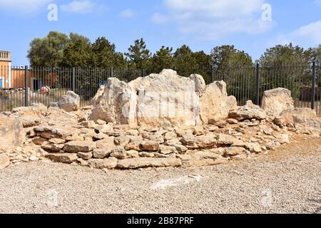 CA Na Costa Megalithgravesite, Formentera, Spanien Stockfoto