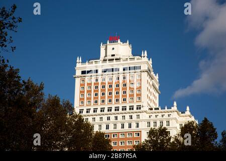 Hotel Riu an der Gran Via von Madrid. Spanien Stockfoto