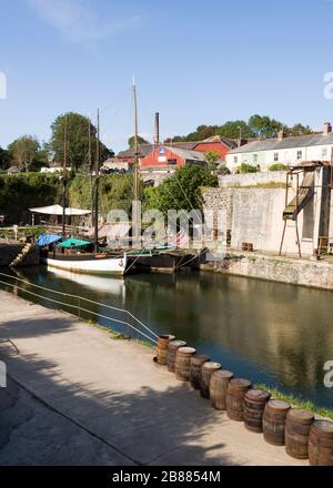 Charlestown Harbour, Cornwall, Großbritannien Stockfoto