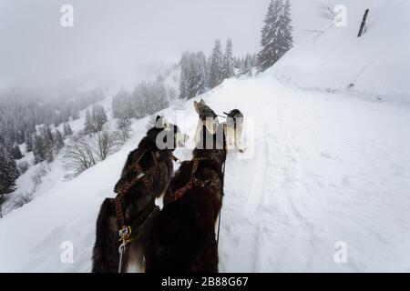 Französische Alpen Stockfoto