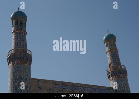 Blaue Moschee Des Herat - Masjed Jame Herat, Afghanistan Stockfoto