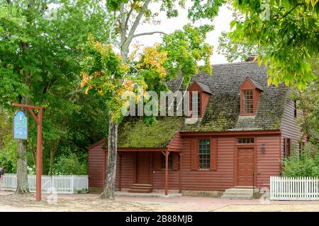 Koloniale Williamsburg Hartwell Perry Taverne. Stockfoto