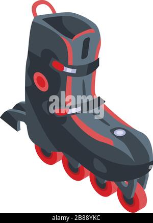 Extremer Inline-Skates-Symbol, isometrischer Stil Stock Vektor