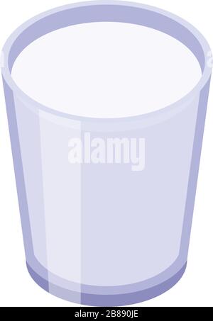 Glassaft Langar-Symbol, isometrischer Stil Stock Vektor