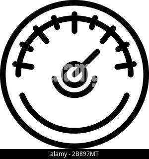 Air Barometer Symbol, Outline-Stil Stock Vektor