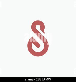 Anfangsbuchstabe sg- oder gs-Logo Vektor-Design Stock Vektor