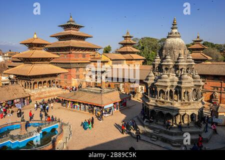 Patan Durbar Square, Kathmandu, Nepal Stockfoto