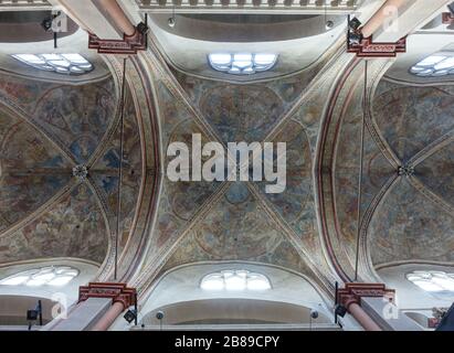 Romantische Kirche St. Maria in Lykirchen, Köln, Nordrhein-Westfalen, Deutschland Stockfoto