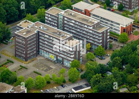 , Bürogebäude an der Wasserstraße in der Bosch-Wiemelhausen, 20.06.2015, Luftbild, Deutschland, Nordrhein-Westfalen, Ruhrgebiet, Dortmund Stockfoto