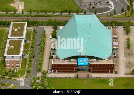 , Bühne Metronom Theater im Einkaufszentrum Centro in Oberhaushausen, 21.05.2013, Luftbild, Deutschland, Nordrhein-Westfalen, Ruhrgebiet, Oberhausens Stockfoto