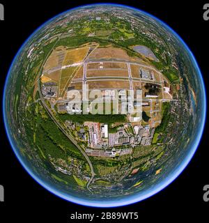 , verlassene und unter Denkmalschutz stehende Hochofenanlage Phoenix West im Kreis Hoerde, 17.06.2011, Luftbild, Deutschland, Nordrhein-Westfalen, Stockfoto