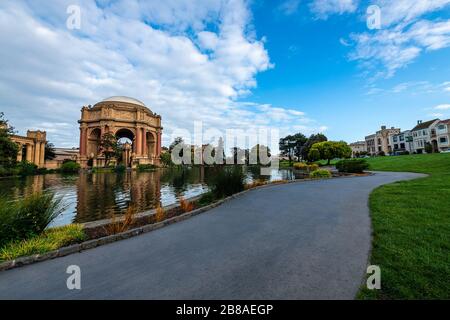 Der Palace of Fine Arts in San Francisco Stockfoto