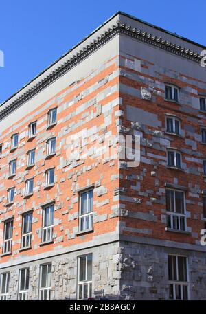 National- und Universitätsbibliothek von Slowenien, Plecnik-Architektur, Laibach Stockfoto