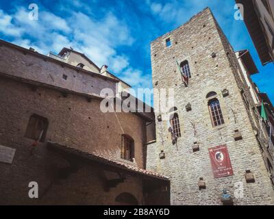 Museo Casa di Dante in Florenz Italien Stockfoto