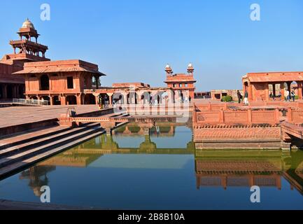 Fatehpur Sikri, Uttal Pradesh, Indien Stockfoto