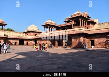 Fatehpur Sikri, Uttal Pradesh, Indien Stockfoto