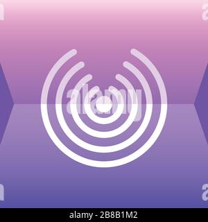 Signallogo und Symbol Vektor isoliertes Bild Stock Vektor