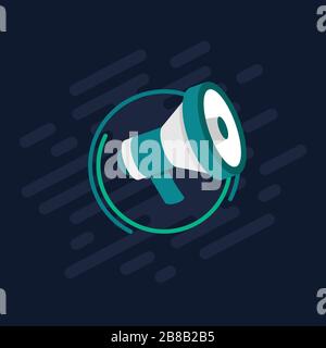 Logo und Symbol des Recorders als isoliertes Bild aufrufen Stock Vektor