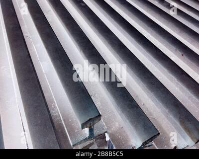 Ein Bild von Eisenstangen Stockfoto