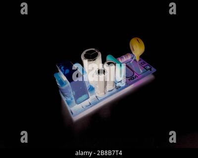 Ein Bild der Leiterplatte Stockfoto