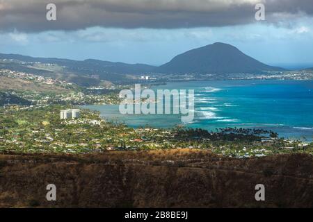 Koko-Krater in Honolulu, Hawaii Stockfoto