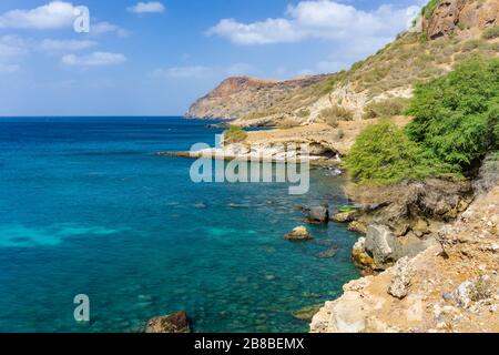 Felsen auf Tarrafal, Santiago Island, Cabo Verde Stockfoto